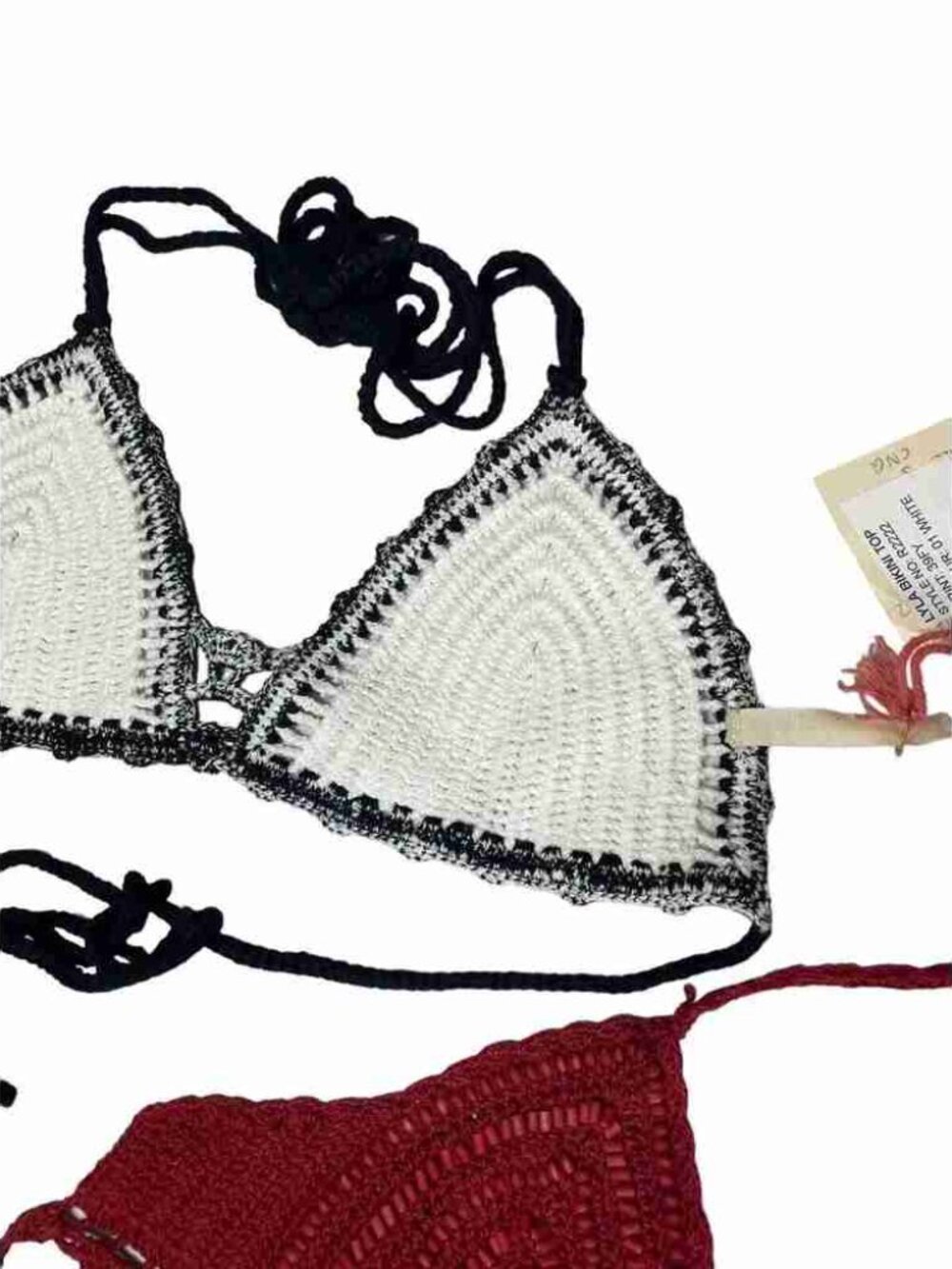 NWT Lot Of 2 Raga Boho Crochet/Halter Tops Women's Size Small - Picture 2 of 5